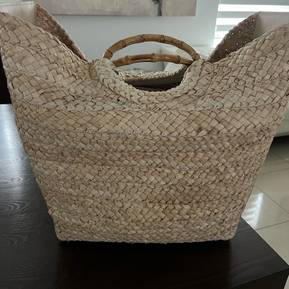 Cult Gaia straw bag
